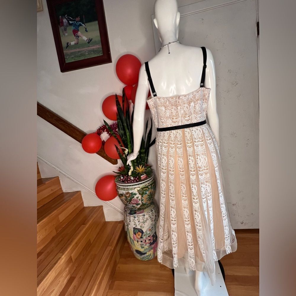 New Anthropologie Mare Mare Lace Corset Midi Dress - Picture 3 of 6